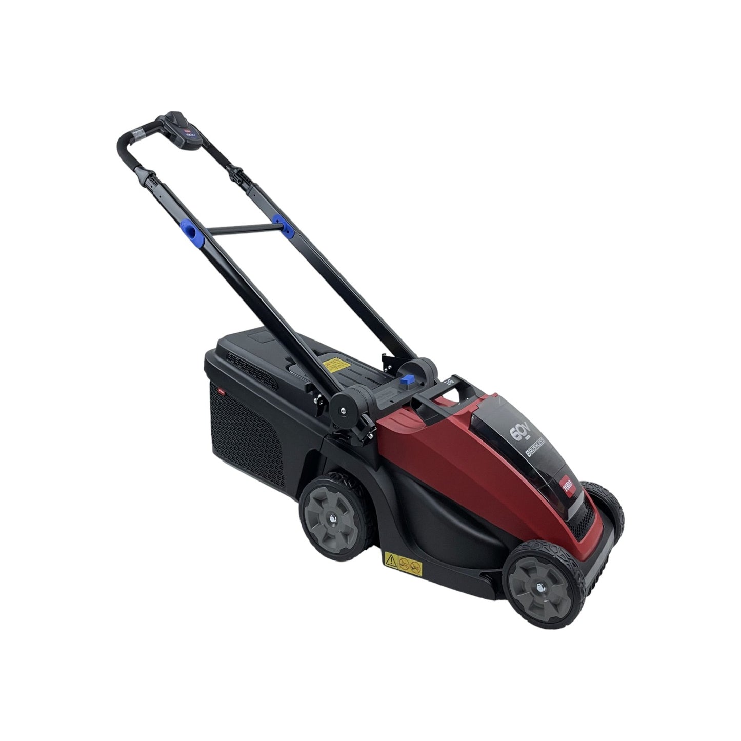 Аккумуляторная газонокосилка TORO, ширина стрижки 36 см, 60 В, 600 Вт, включая зарядное устройство и аккумулятор.