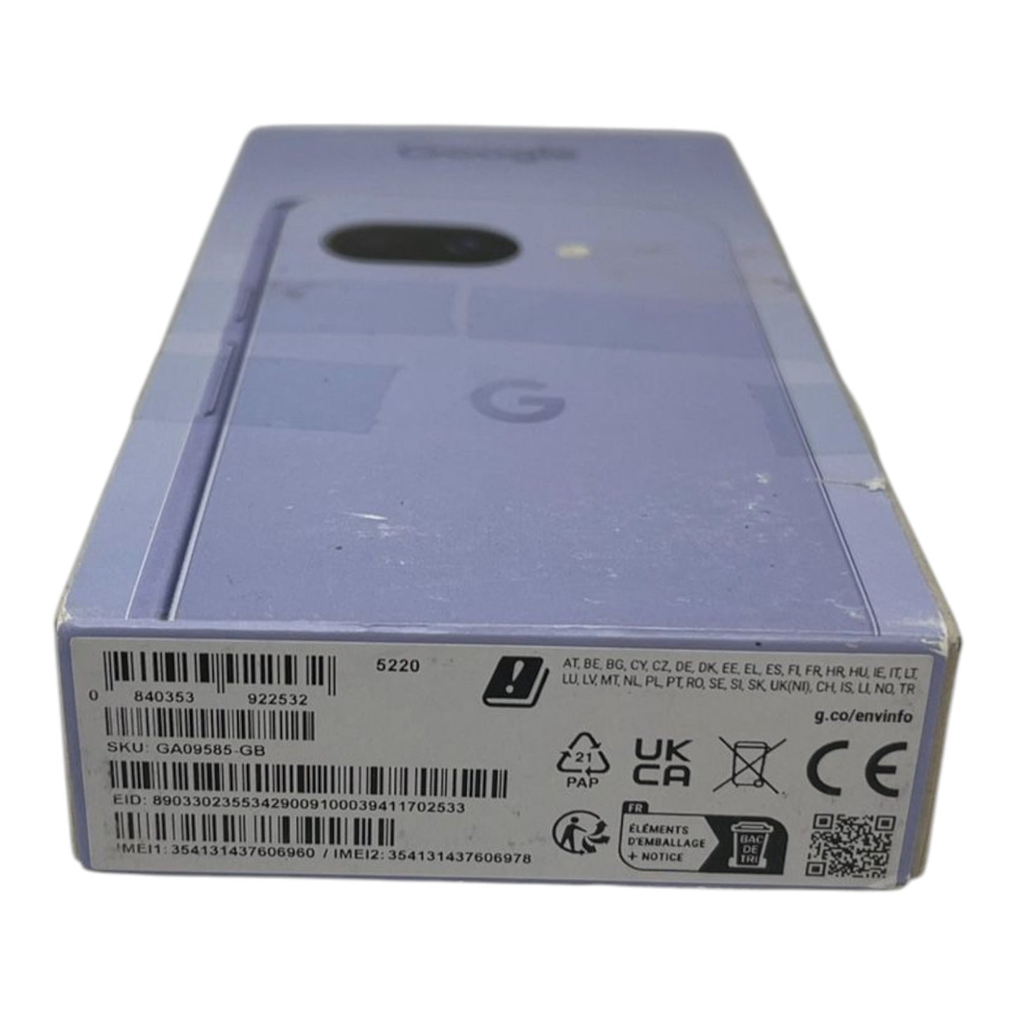 Google Pixel9a 6,3" Smartphone Handy 128GB Lila - DEFEKT - ERSATZTEILE SPENDER