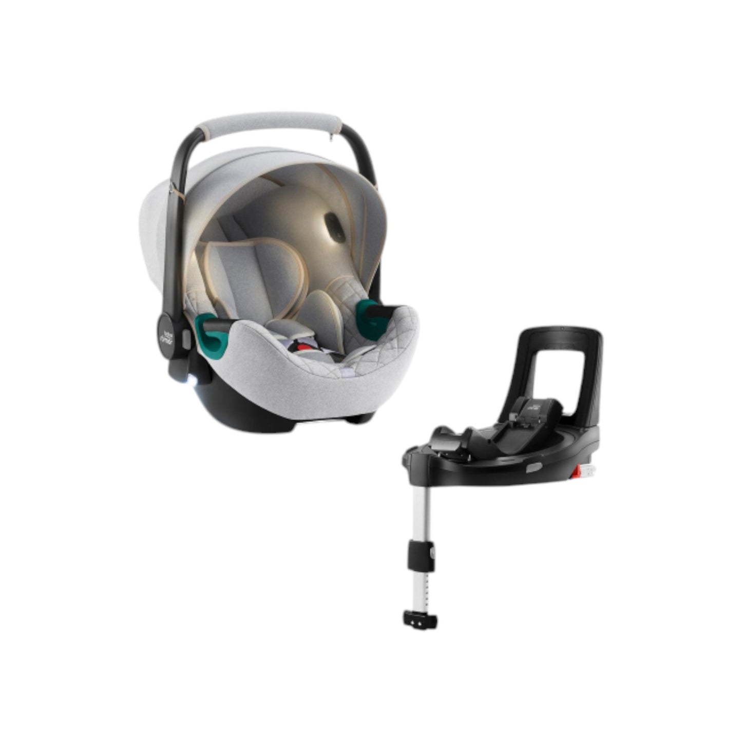 Britax Römer Baby Safe iSense Kindersitz + Flex Base iSense BR Nordic Grey | Neu