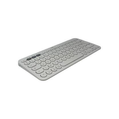 Logitech K380 Tastatur Multi Device Bluetooth MAC Layout AZERTY weiß