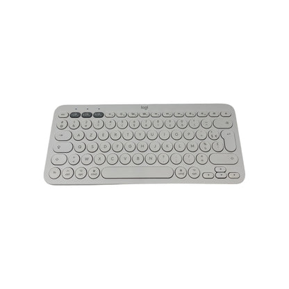 Logitech K380 Tastatur Multi Device Bluetooth MAC Layout AZERTY weiß