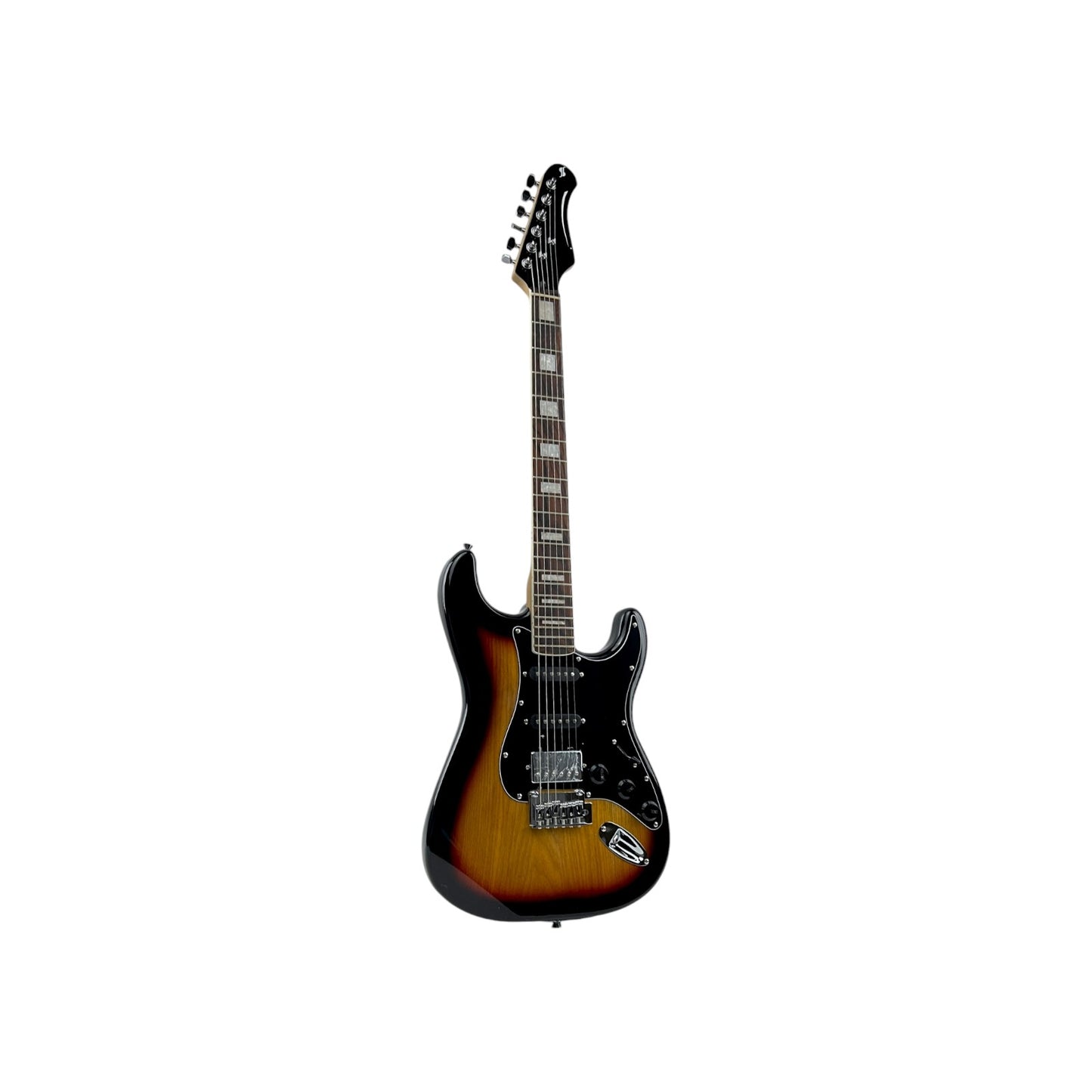 STAGG E-Gitarre Korpus massiver Erle Sunburst