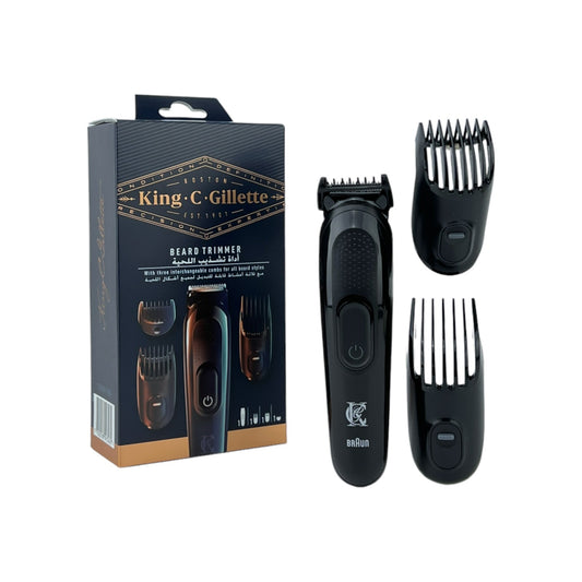 King C. Gillette Beard Trimmer - 3pcs Non EU Plug