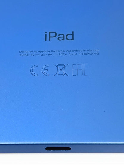 2022 Apple iPad 10,9" Wi-Fi 64GB 10.Gen iCloud-Blocked - DEFEKT - ERSATZTEILE SPENDER