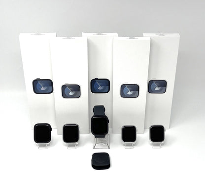 3x Apple Watch Series 9 45mm / 2x 41mm Smartwatch Bundle iCloud-Blocked - DEFEKT - ERSATZTEILE SPENDER