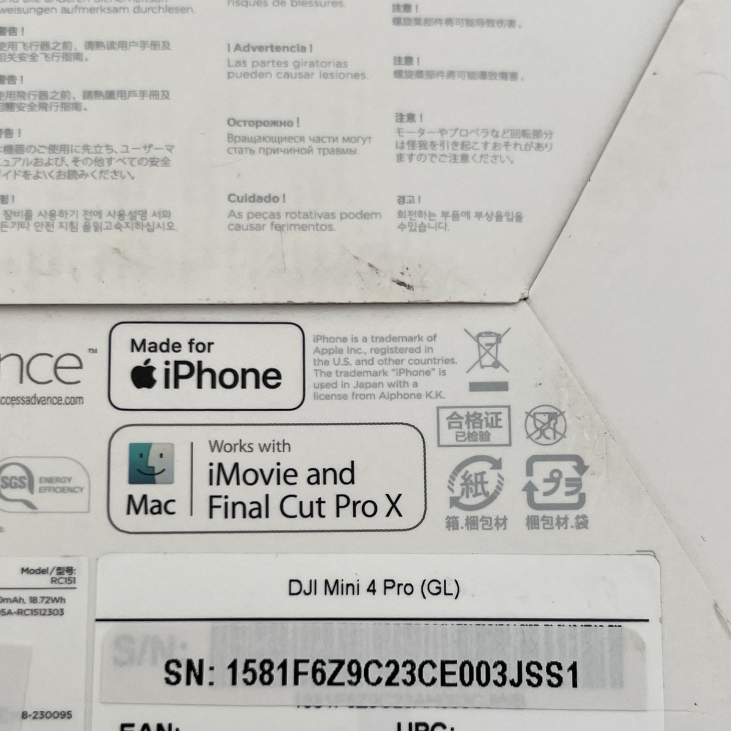 DJI Mini 4 pro Drohne Kameradrohne Flugdrohne - DEFEKT - ERSATZTEILE  SPENDER