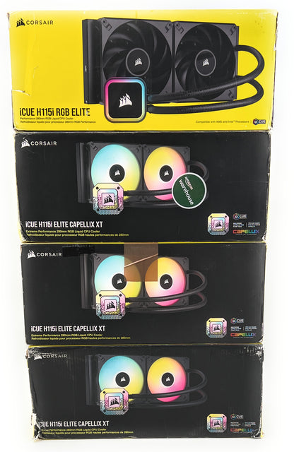 4x Corsair iCUE H115i Elite CPU Wasserkühler Bundle - DEFEKT - ERSATZTEILE  SPENDER