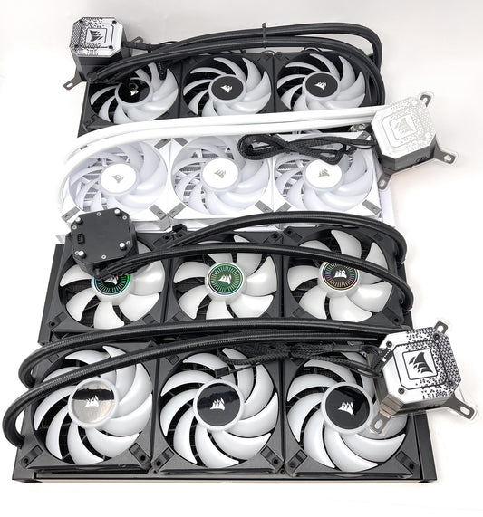 4x Corsair iCUE H150i ELITE CPU RGB Lüfter Bundle - DEFEKT - ERSATZTEILE  SPENDER