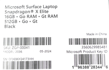 Microsoft Surface Laptop 13,8" Snapdragon X Elite 16GB 512GB - DEFEKT - ERSATZTEILE  SPENDER