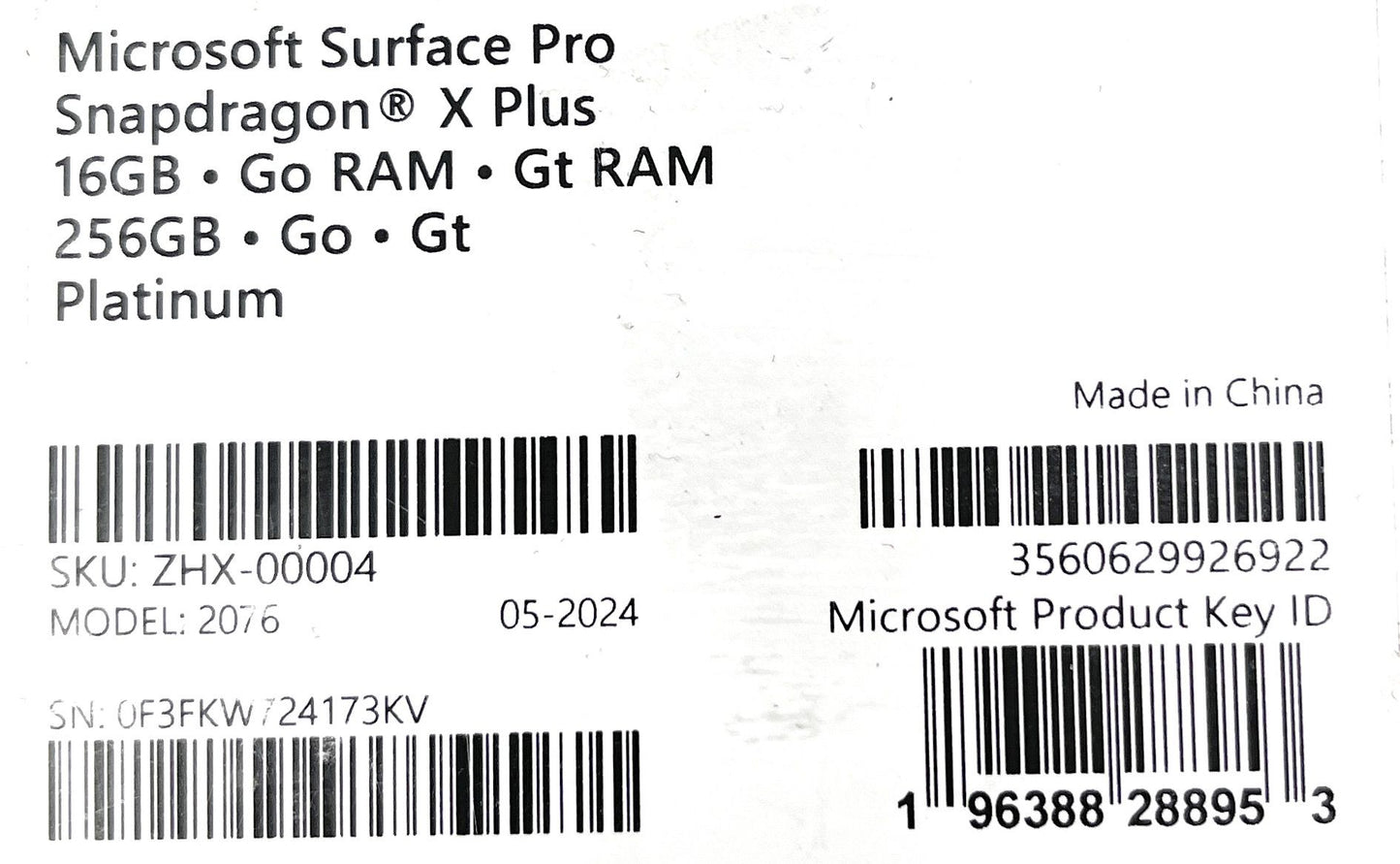 Microsoft Surface Pro 13" Tablet Snapdragon X Plus 16GB 256GB - DEFEKT - ERSATZTEILE  SPENDER