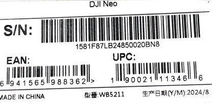 DJI Neo Mini Drohne Kameradrohne Flugdrohne 4K - DEFEKT - ERSATZTEILE  SPENDER