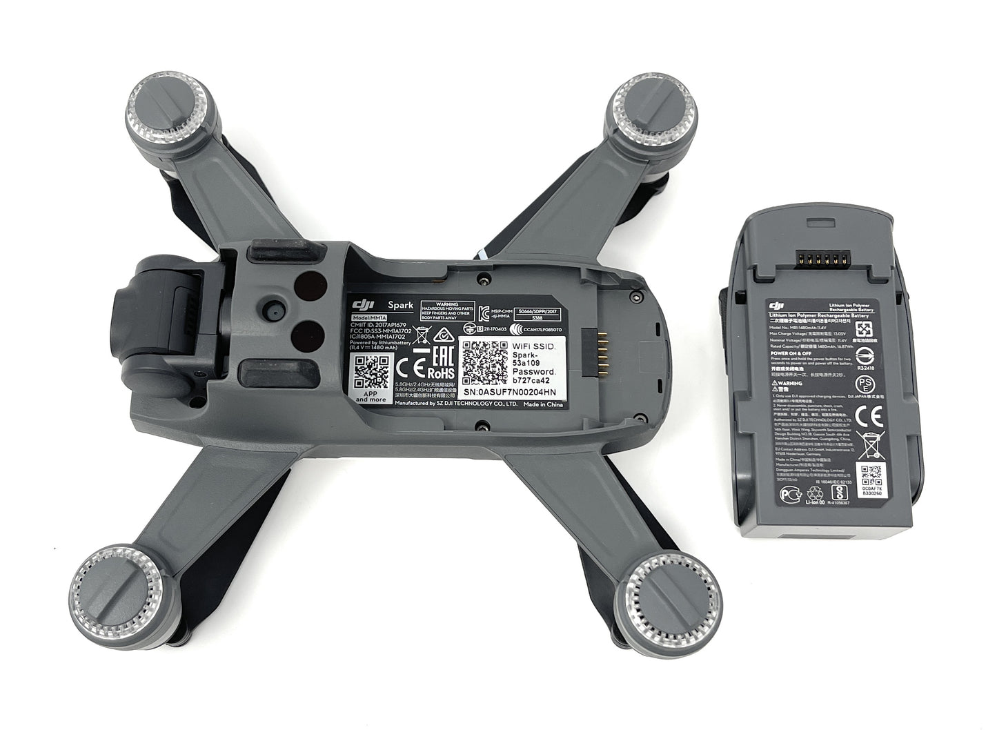 DJI Spark Controller Combo Drohne Kameradrohne Quadrocopter - DEFEKT - ERSATZTEILE  SPENDER