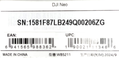 DJI Neo Mini 4K UHD Kameradrohne Flugdrohne - DEFEKT - ERSATZTEILE SPENDER