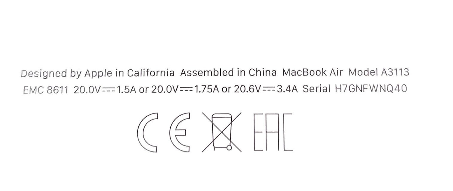 2024 Apple MacBook Air 13,6" Laptop M3 Chip 16GB RAM 512GB SSD  iCloud-Blocked - DEFEKT - ERSATZTEILE SPENDER