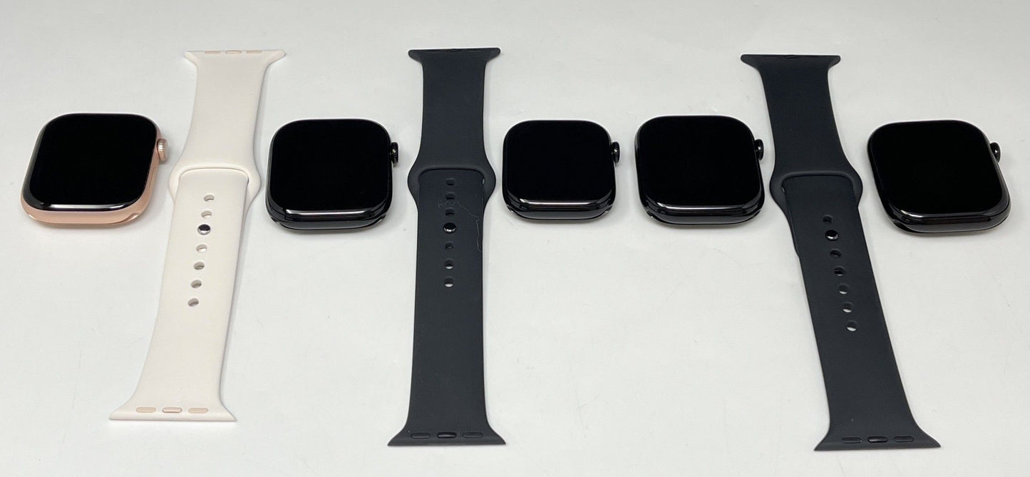4x Apple Watch Series 10 46mm / 1x 42mm Bundle iCloud-Blocked - DEFEKT - ERSATZTEILE SPENDER