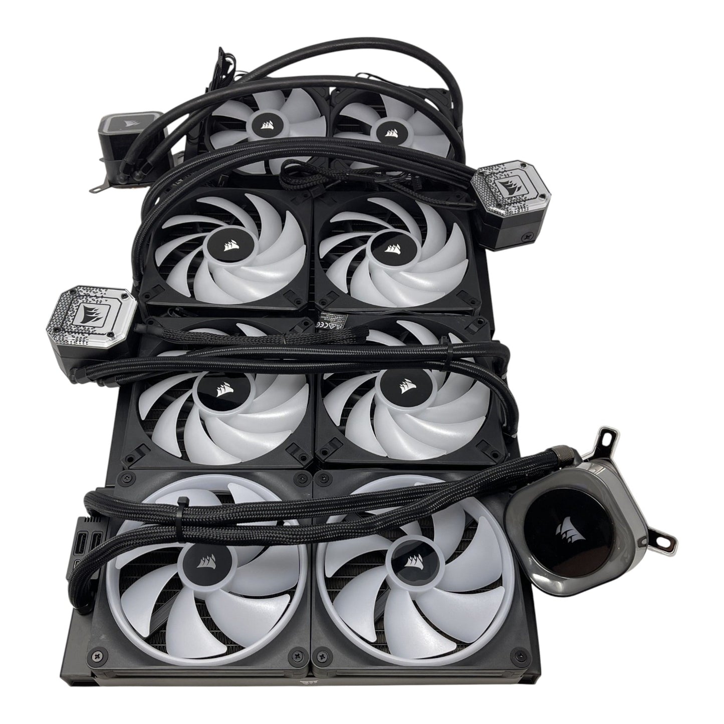 4x Corsair iCUE H115i Flüssigkeitskühler Mix Bundle CPU Lüfter - DEFEKT - ERSATZTEILE SPENDER