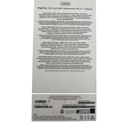 Apple iPad Pro 12,9" Tablet Wi-Fi + Cellular 256GB - DEFEKT - ERSATZTEILE  SPENDER