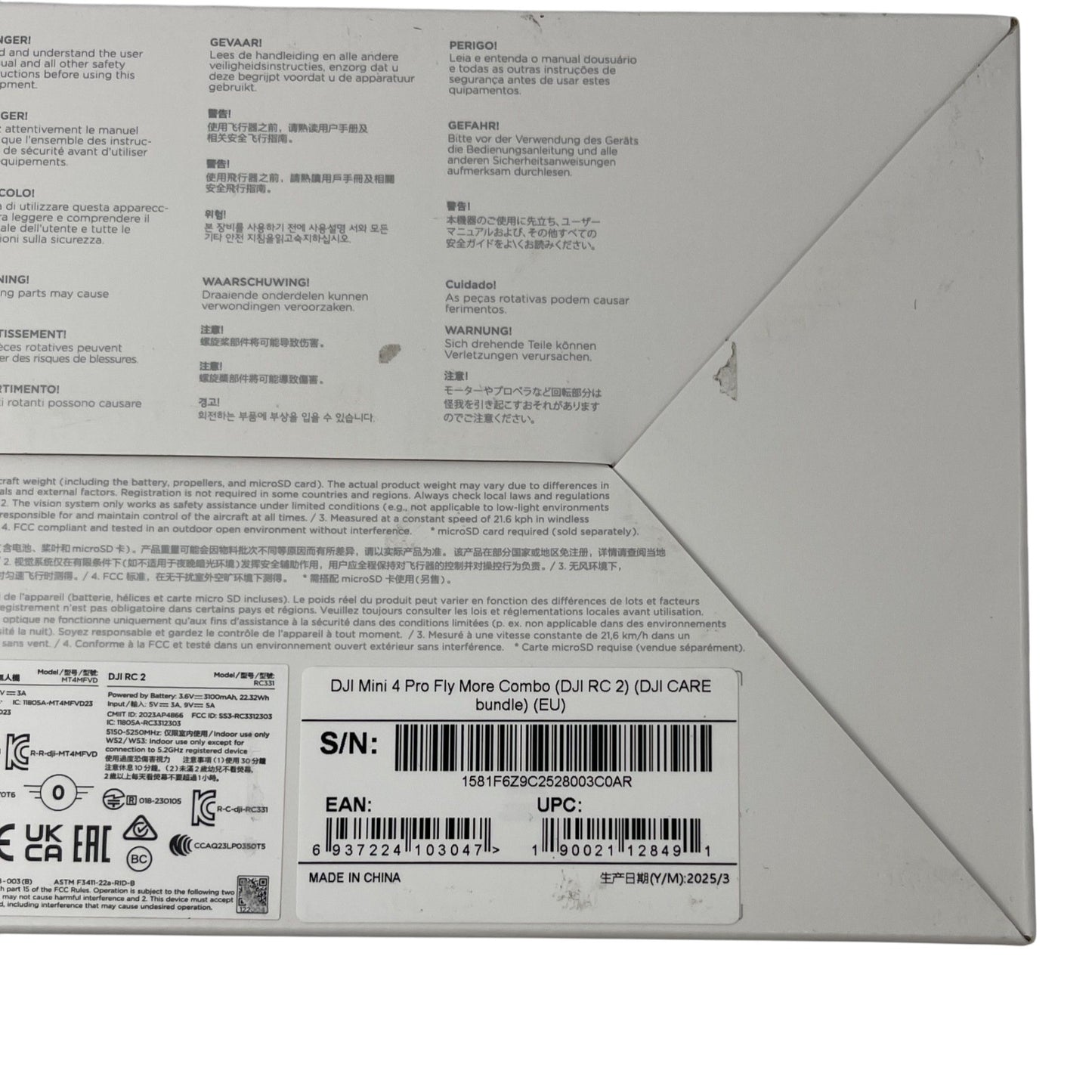 DJI Mini 4 Pro Drohne Kameradrohne Flugdrohne - DEFEKT - ERSATZTEILE  SPENDER