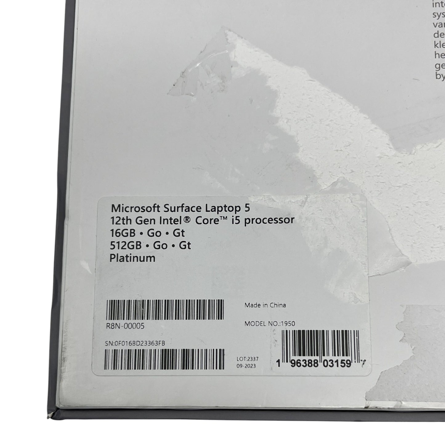 Microsoft Surface Laptop 5 13,5" i5 16GB RAM 512GB SSD - DEFEKT - ERSATZTEILE  SPENDER