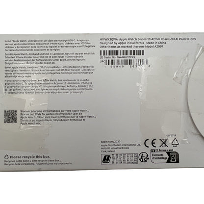 Apple Watch Series 10 42mm Smartwatch Uhr - DEFEKT - ERSATZTEILE  SPENDER