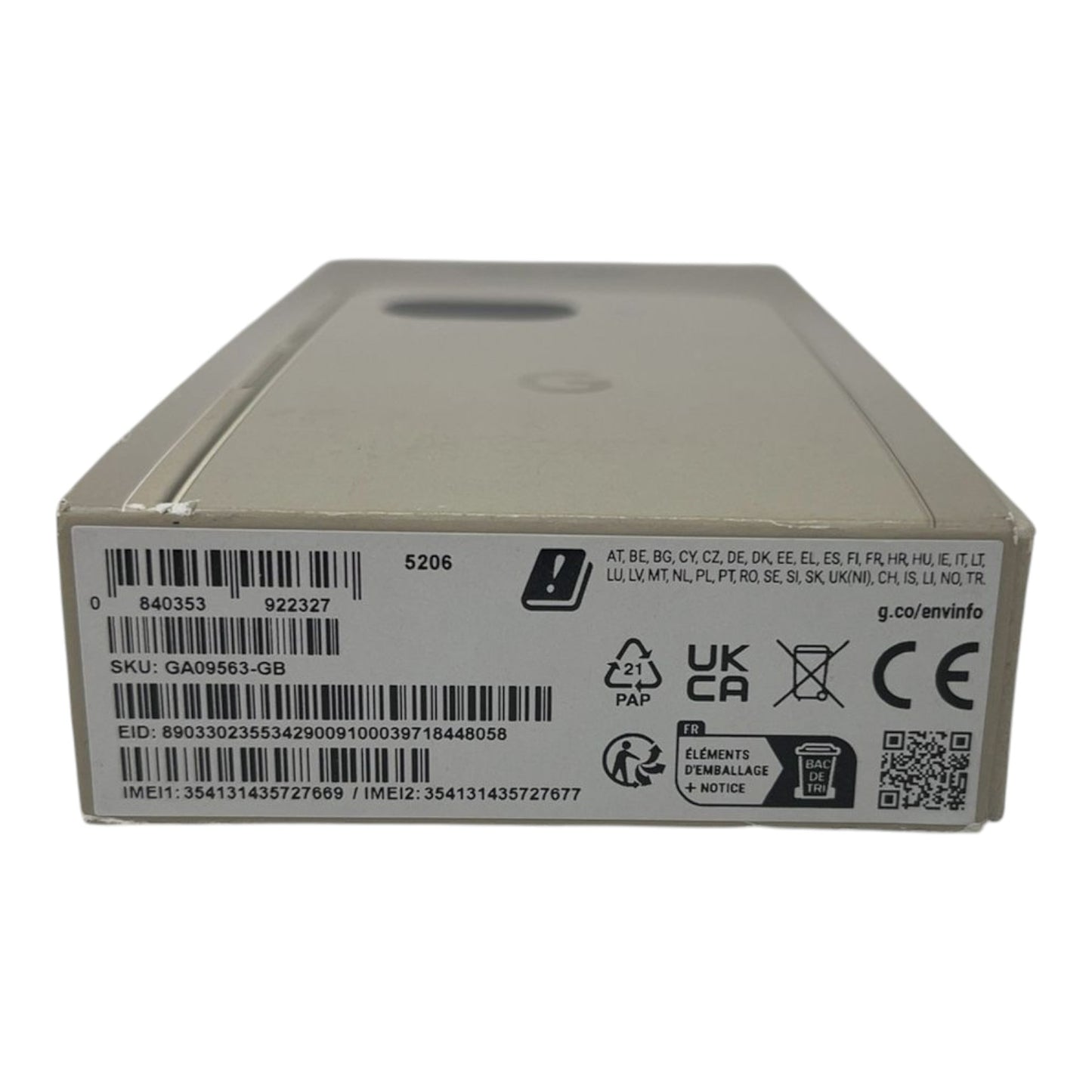 Google Pixel9a 6,3" Smartphone Handy 256GB Weiß Google-Sperre - DEFEKT - ERSATZTEILE  SPENDER