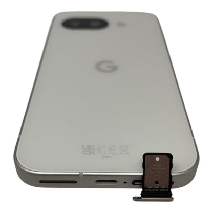 Google Pixel9a 6,3" Smartphone Handy 256GB Weiß Google-Sperre - DEFEKT - ERSATZTEILE  SPENDER