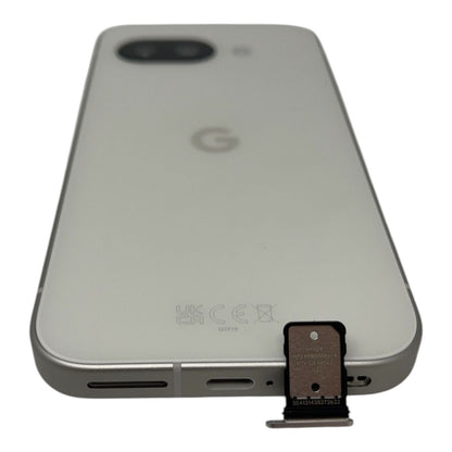 Google Pixel 9a Smartphone 6,3" Handy 128GB Weiß Google-Sperre - DEFEKT - ERSATZTEILE  SPENDER