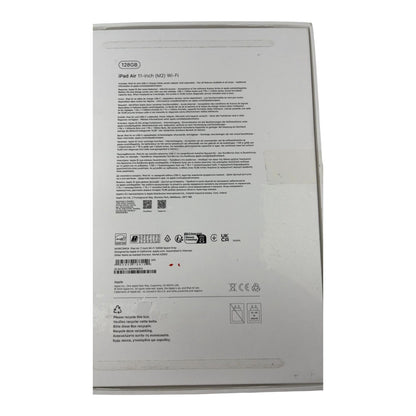 Apple iPad Air 11" Tablet M2 Chip Wi-Fi 128GB Space Grau - DEFEKT - ERSATZTEILE  SPENDER