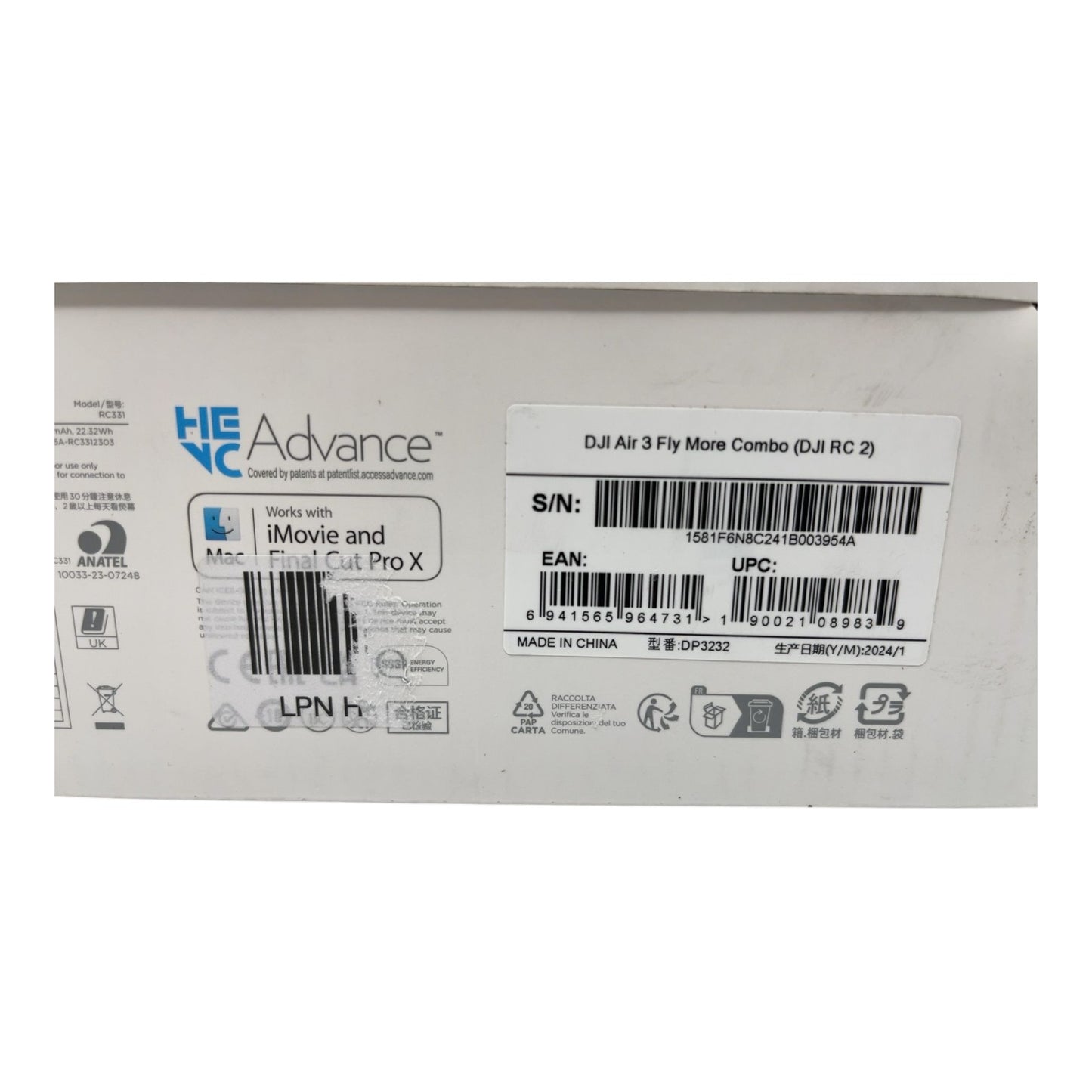DJI Air 3 Flugdrohne Kameradrohne 4K Drohne - DEFEKT - ERSATZTEILE  SPENDER