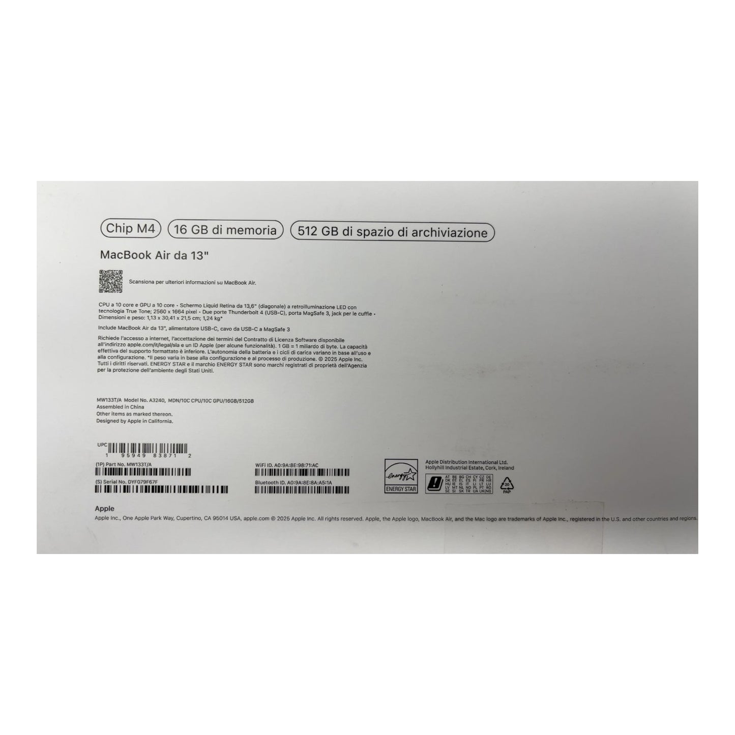 Apple MacBook Air 13" Notebook Laptop - DEFEKT - ERSATZTEILE  SPENDER
