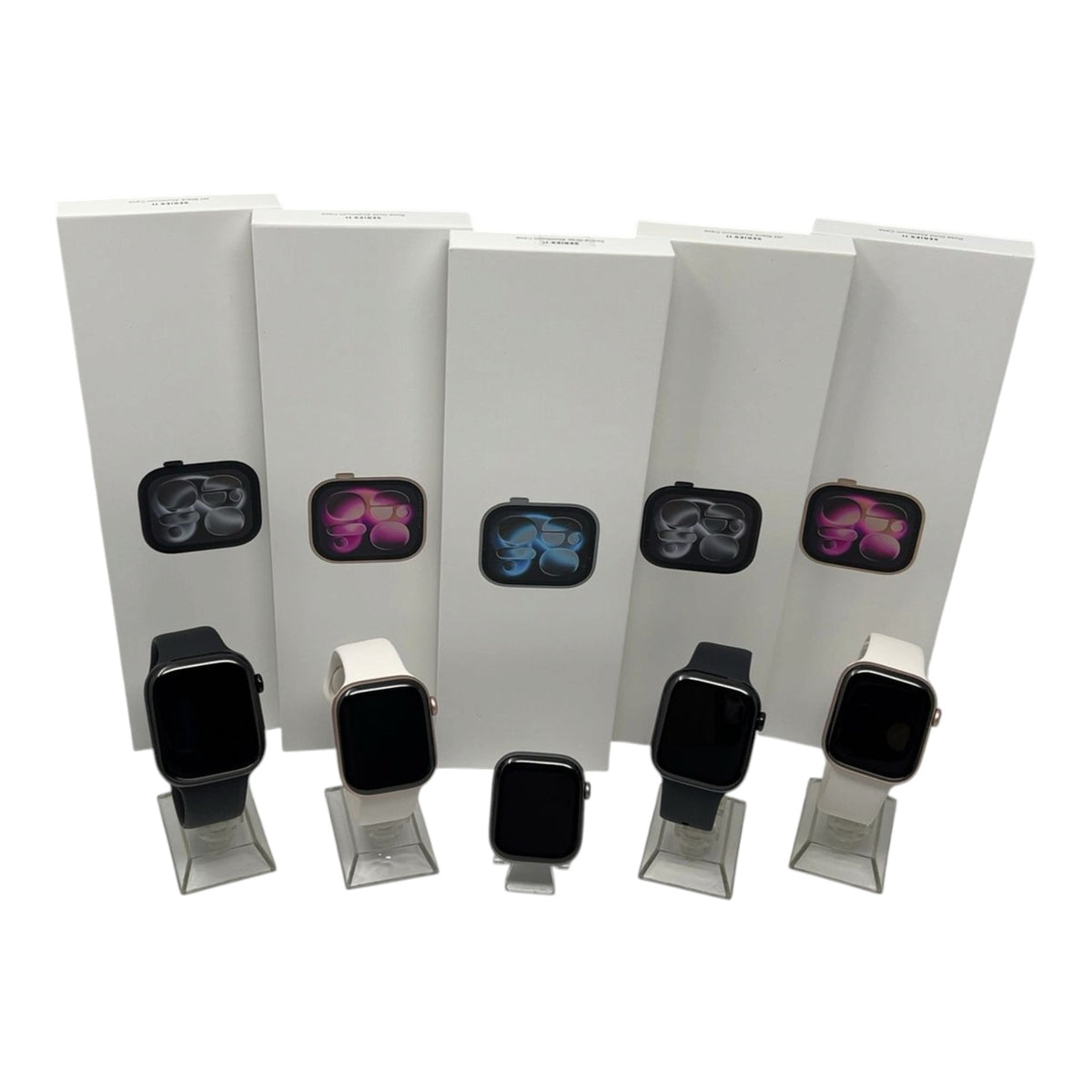 5x Apple Watch Series 11 Smartwatch Bundle iCloud-Sperre - DEFEKT - ERSATZTEILE  SPENDER