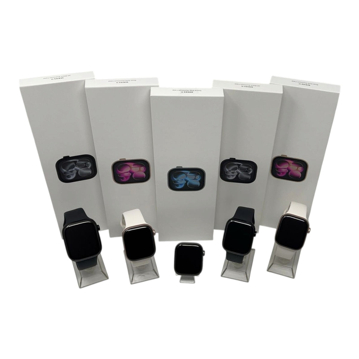 5x Apple Watch Series 11 Smartwatch Bundle iCloud-Sperre - DEFEKT - ERSATZTEILE  SPENDER