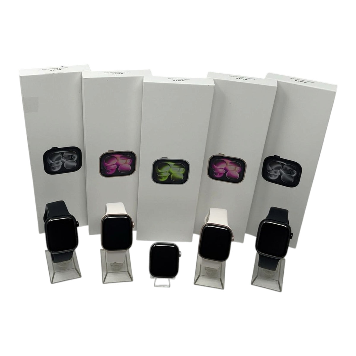 5x Apple Watch Series 11 Smartwatch Bundle iCloud-Sperre - DEFEKT - ERSATZTEILE  SPENDER