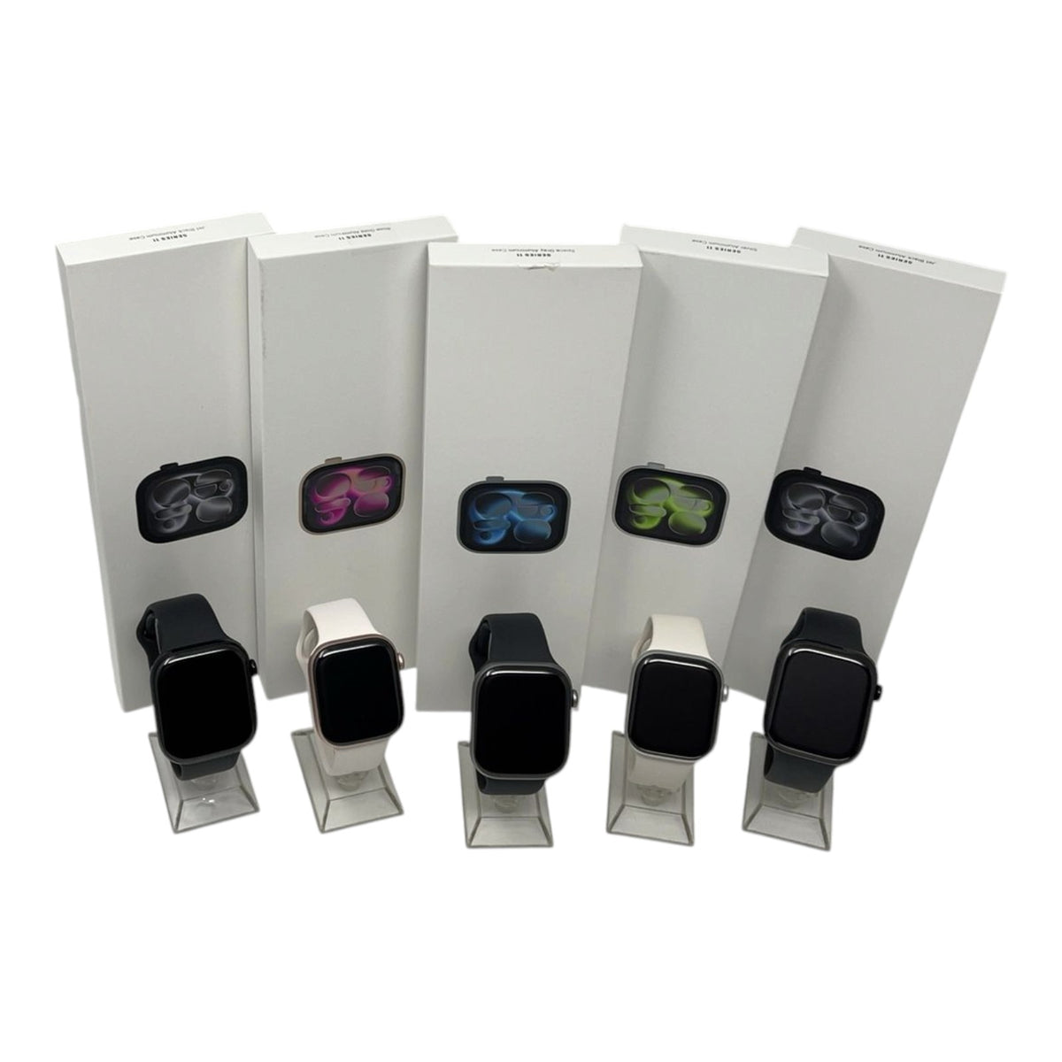 5x Apple Watch Series 11 Smartwatch Bundle iCloud-Sperre - DEFEKT - ERSATZTEILE  SPENDER