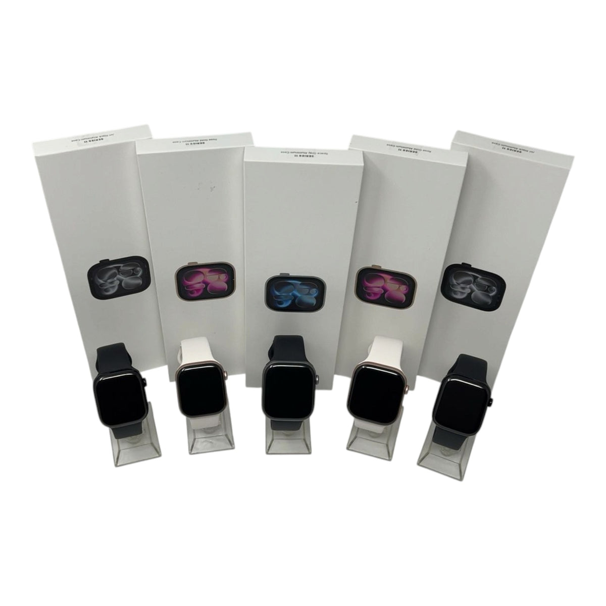 5x Apple Watch Series 11 Smartwatch Bundle iCloud-Sperre - DEFEKT - ERSATZTEILE  SPENDER